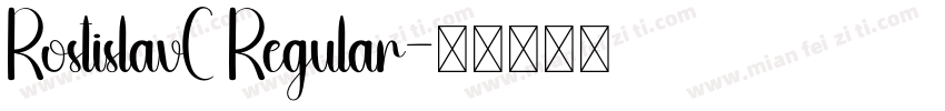 RostislavC Regular字体转换